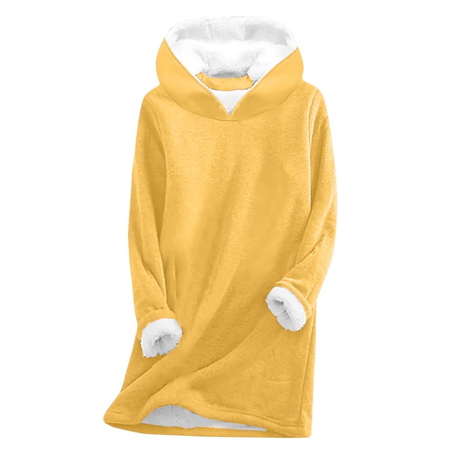 Thick Fleece Long Sleeve Casual Sweatshirt