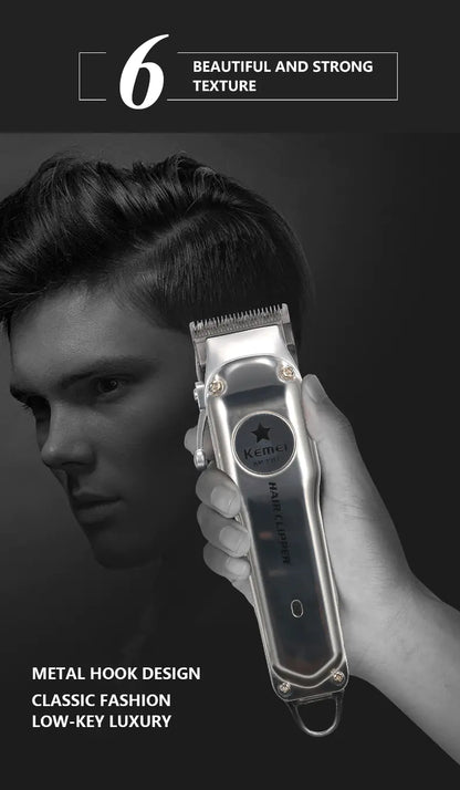 Kemei Rechargeable Electric Hair Clipper for Men