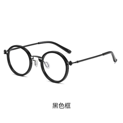 Retro Fashion Metal Blue Light Blocking Glasses Frame