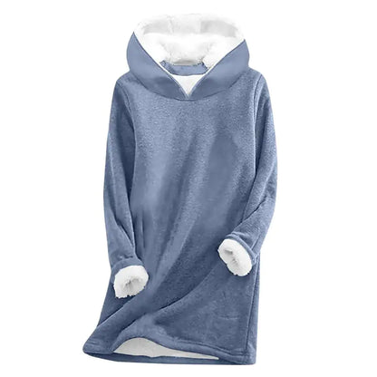 Thick Fleece Long Sleeve Casual Sweatshirt