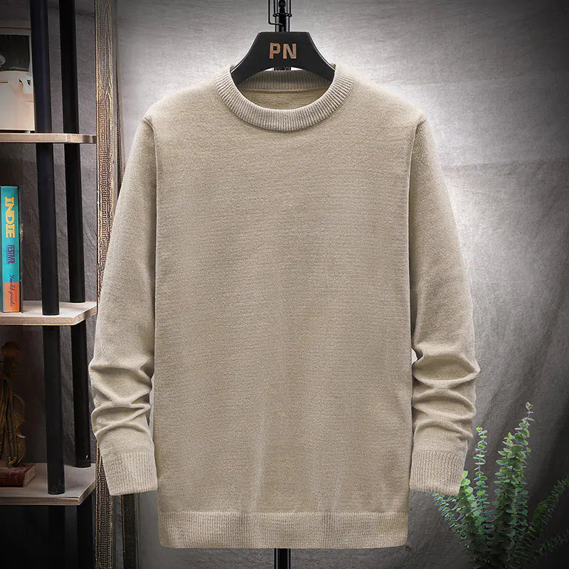 Japanese Solid Color Knitted Sweater for Autumn/Winter