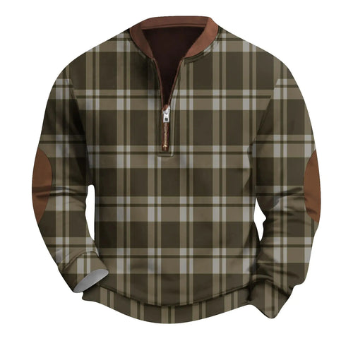 Mens Sweatshirts Cotton Substantial Clothing Vintage Knit Print Mens Fleece Jacket With Zipper Pullover Mens Jackets Lightweight Dressy Dark Green Xl