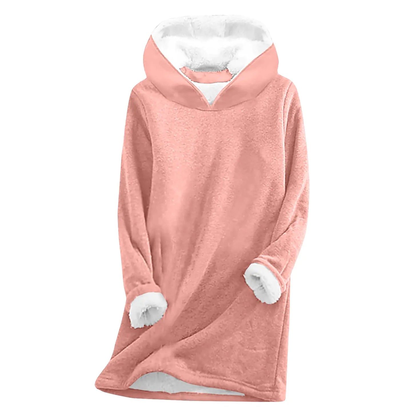 Thick Fleece Long Sleeve Casual Sweatshirt