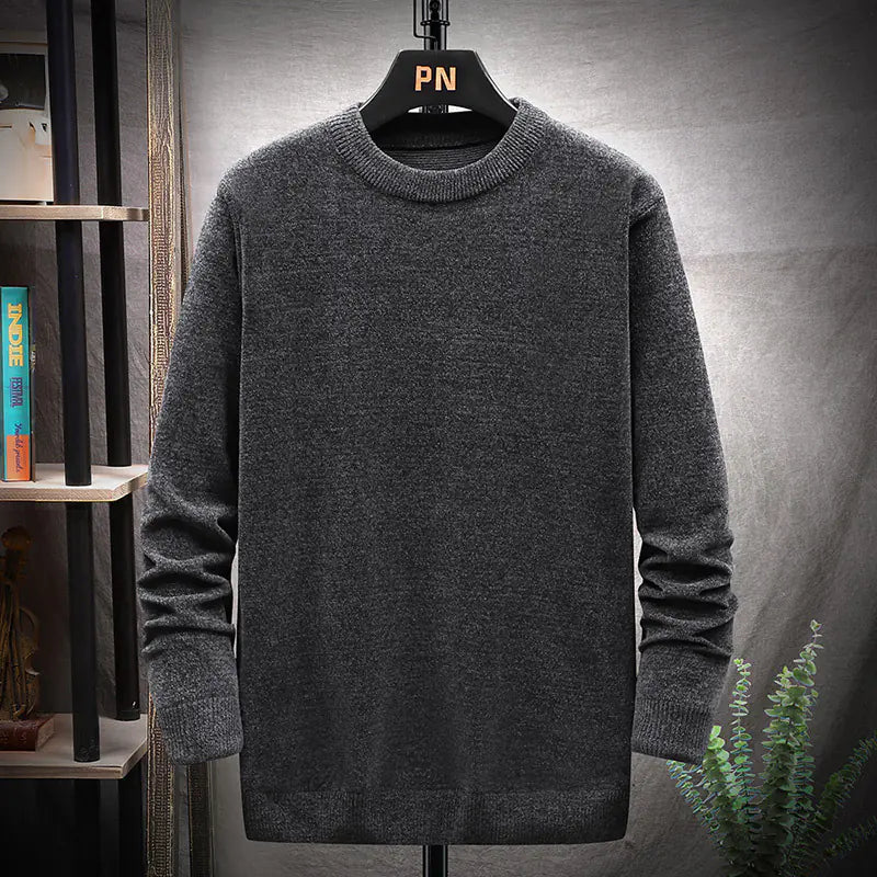 Japanese Solid Color Knitted Sweater for Autumn/Winter
