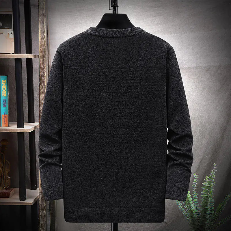 Japanese Solid Color Knitted Sweater for Autumn/Winter
