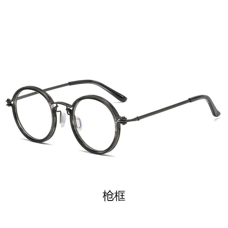 Retro Fashion Metal Blue Light Blocking Glasses Frame