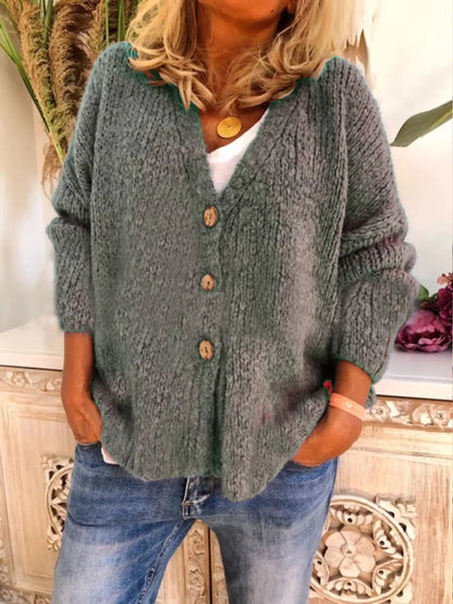 Women's Knit Cardigan Sweater for Fall and Winter