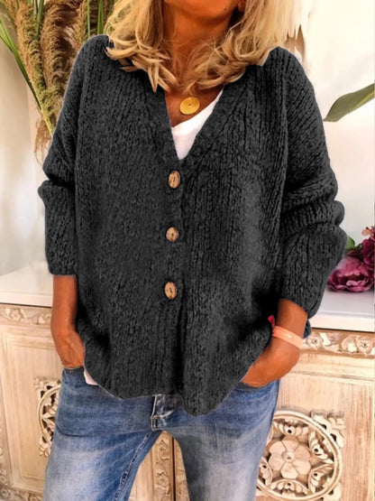 Women's Knit Cardigan Sweater for Fall and Winter