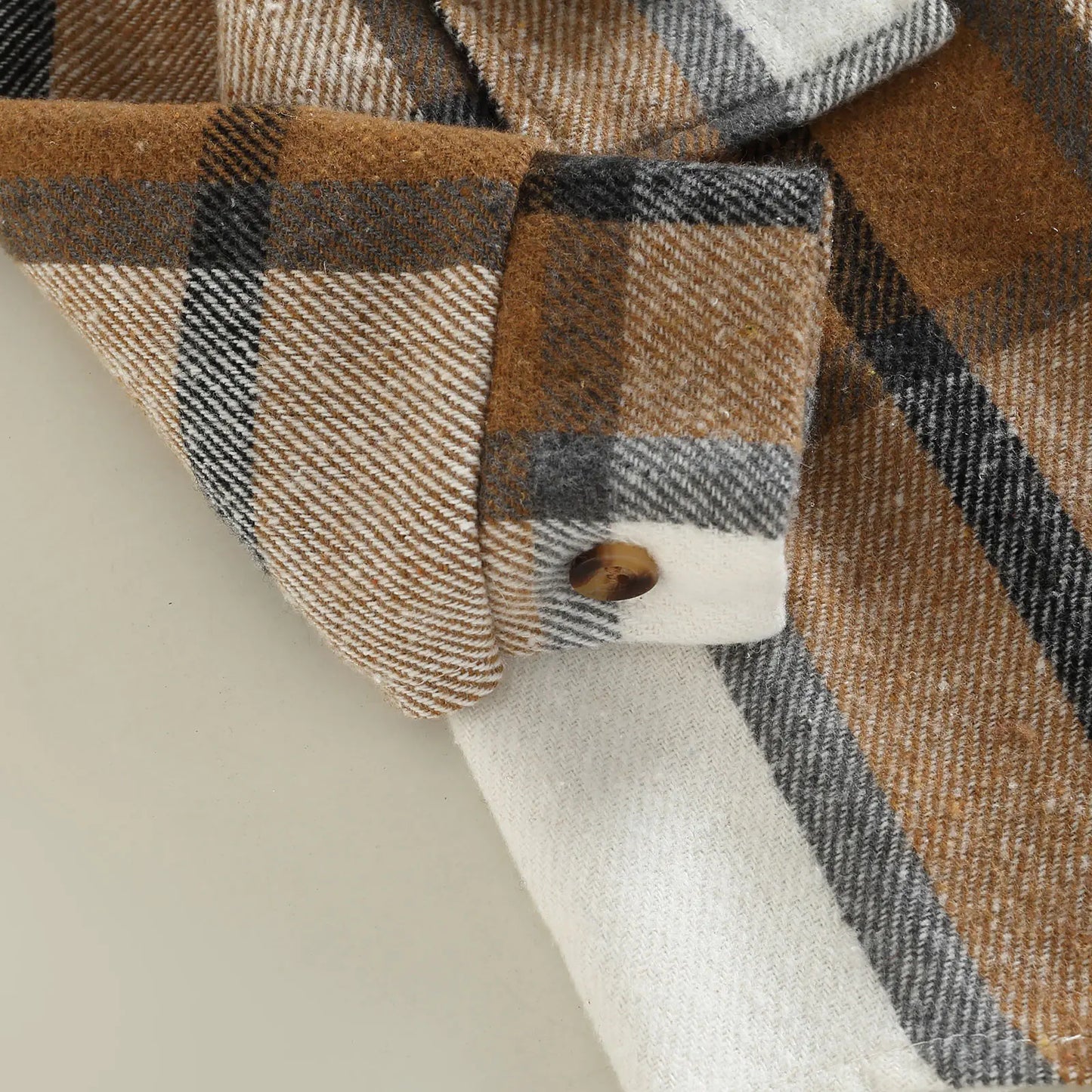 Plaid Shirt Jacket for Baby Girls - Long Sleeve Cardigan