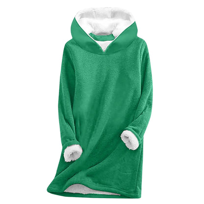 Thick Fleece Long Sleeve Casual Sweatshirt