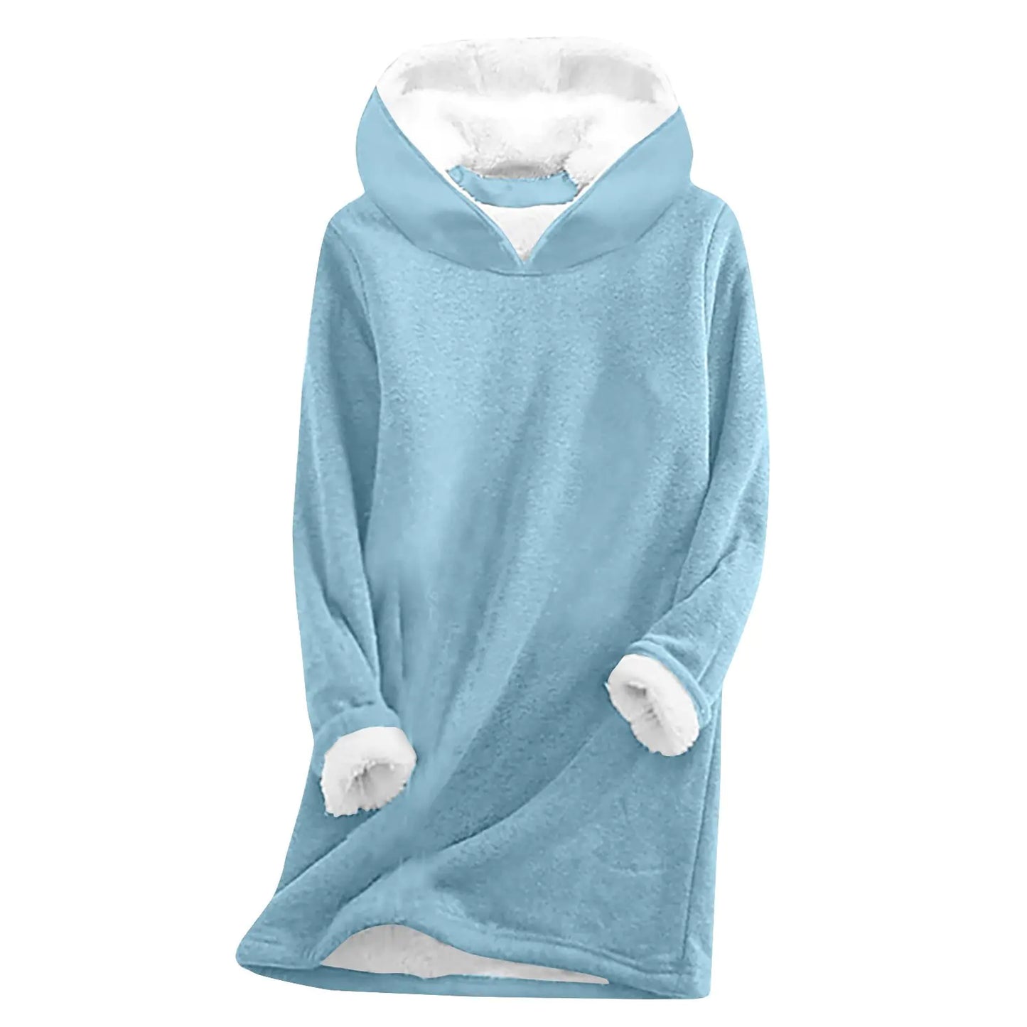 Thick Fleece Long Sleeve Casual Sweatshirt
