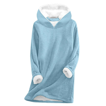 Thick Fleece Long Sleeve Casual Sweatshirt