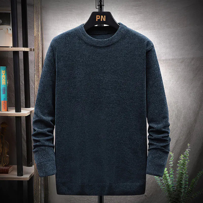 Japanese Solid Color Knitted Sweater for Autumn/Winter