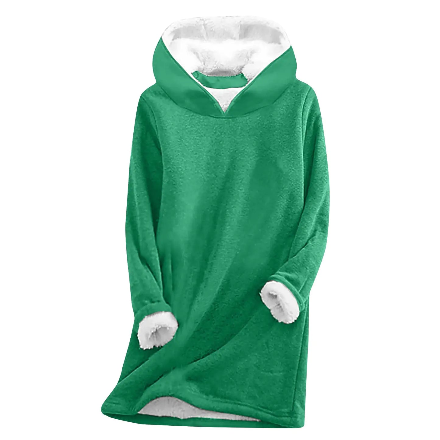 Thick Fleece Long Sleeve Casual Sweatshirt