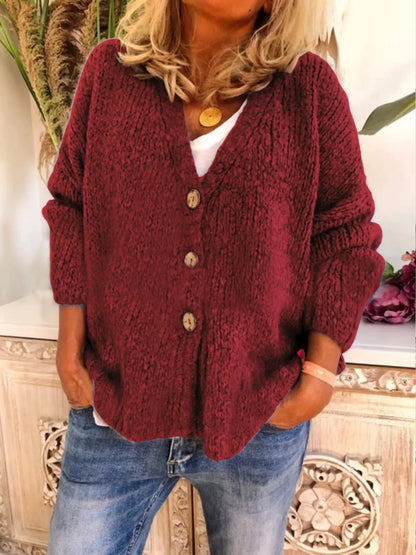 Women's Knit Cardigan Sweater for Fall and Winter